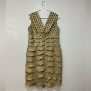 Eliza J Ruffle V Neck Dress